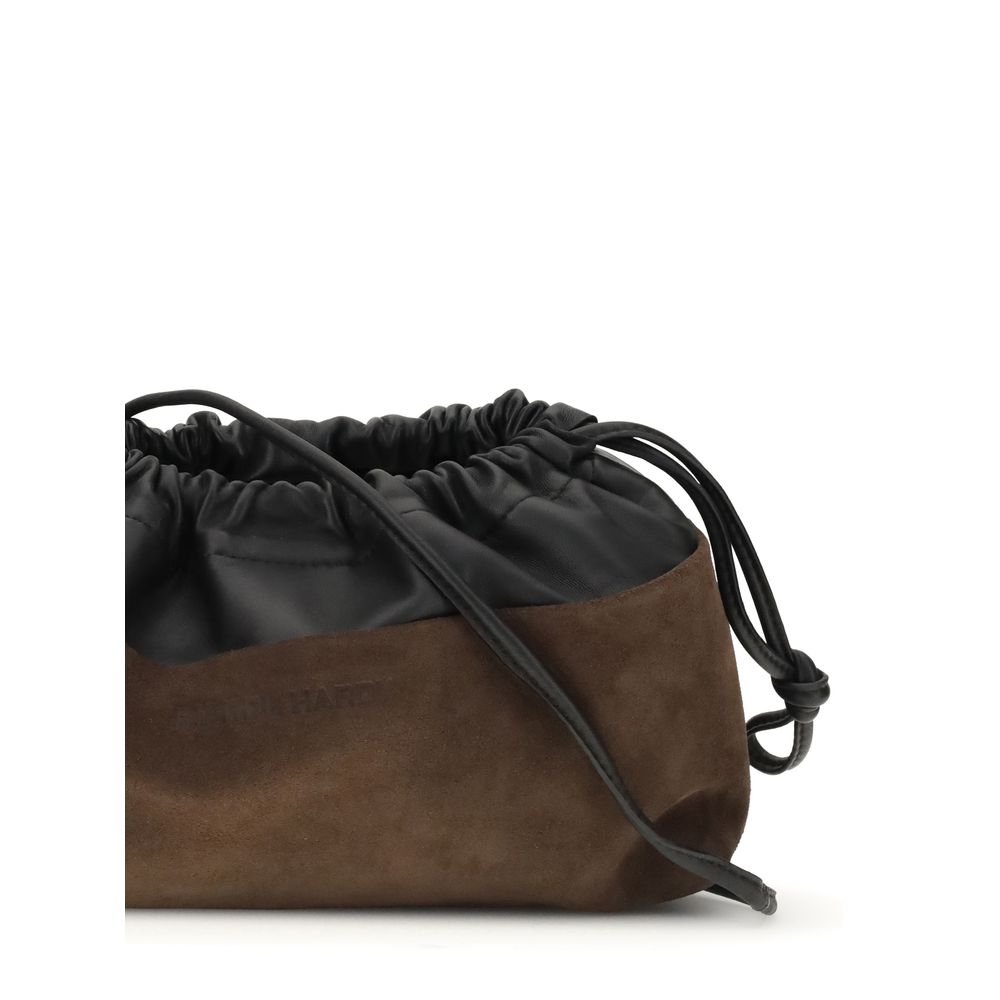 Pierre Hardy Schultertasche aus Kalbshaut Bos Taurus in Braun